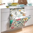 thumbnail image 2 of Yayeee Magnetic Dishwasher Cover for The Front Decoration Home Kitchen Machine Sticker Protector, Vibrant Floral, 2 of 6