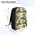 thumbnail image 4 of Fotbe Butterflies And Peacock Feathers Travel Laptop Backpack, Business Slim Sturdy Laptops Backpack, Water Resistant College School Computer Bag Gift for Men & Women Fits 15.6 Inch Notebook, 4 of 8
