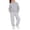 Grey, variant on GiLiling Boys Girls School Sweatsuits Set, Athletic 2-Piece Outfit, Preppy Hoodie and Sweatpants, Plain Tracksuit Clothing Sets (Dark Purple, 6-7 Years)