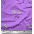 thumbnail image 1 of Soimoi Georgette Viscose Fabric Leaves & Floral Artistic Printed Craft Fabric by the Yard 42 Inch Wide, 1 of 3