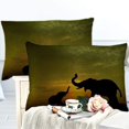 thumbnail image 3 of Bedding Set Microfiber 3 Pieces - Duvet Cover Set with Elephant, Soft Fluffy Duvet Covers with Zipper Animal 01), 3 of 5