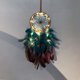 thumbnail image 3 of Colgante de atrapasueños azul oscuro Retro, atrapasueños de plumas, carillón de viento, decoración del hogar oso de fresa Electrónica, 3 of 5