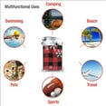 thumbnail image 6 of Rocae Red Buffalo Plaid Print Lightweight and Quick Drying Towels Bath Towels for Body, Sport, Yoga, SPA, Fitness-, 6 of 8