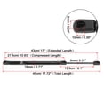 thumbnail image 2 of Unique Bargains 2pcs 17inch 35Lb Black Universal Lift Supports Struts Shocks Gas Spring for Car Boat RV, 2 of 7