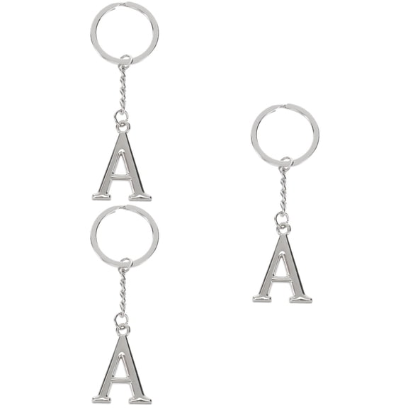 3 PCS Bag Charm Key Chain Custom Photo Keychain Lobster Clasp Keyring Rings Silver