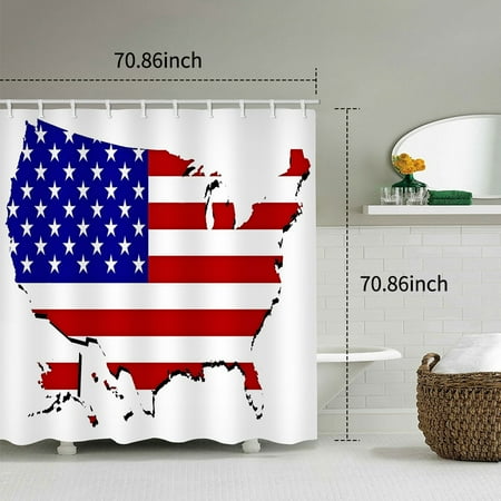 Shower Curtain Waterproof Polyester Fabric Bath Curtains 12