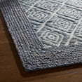 thumbnail image 3 of TOWN & COUNTRY TERRA Nalani Textured Diamond Hand-Knotted Flatwoven 100% Natural Jute Area Rug, Midnight Blue, 8'x10', 3 of 10