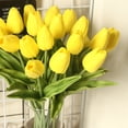 thumbnail image 2 of Toystoory Mini flor artificial, lirio único, tulipán, flor monarca, flor falsa de PU, decoración para el hogar y la Oficina, decoración para Flores artificiales amarillo Toystoory HA6563-08B, 2 of 6