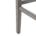thumbnail image 6 of 29" Inch Upholstered Backless Saddle Seat Counter Stool, Antique Gray/Beige, 6 of 8