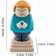 thumbnail image 2 of Angela Merkel Cartoon Figure Wooden Craft Statue Home Decoration Desktop Ornaments Gift, 2 of 4