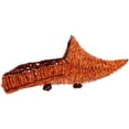 thumbnail image 4 of KAKOWELY Bamboo Ox Horn Shaped Basket Brown 1Pack 15.7X7.1X5.9In Japanese Storage, 4 of 8