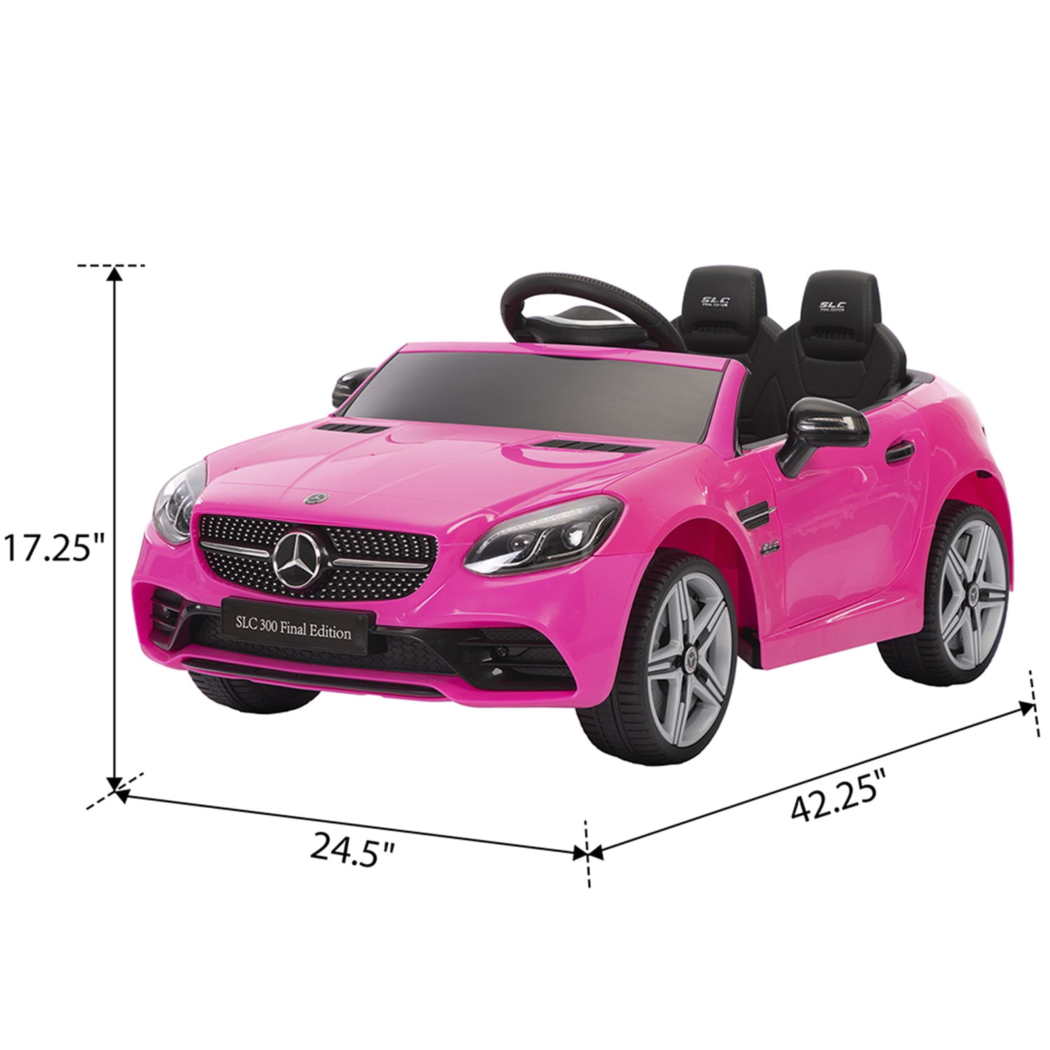 CIPACHO 12V Electric Battery Powered Ride On Car for Kids, Electric Vehicles for Boys Girls, with MP3 LED Lights, Pink CIPACHO 12V Electric Battery Powered Ride On Car for Kids, Electric Vehicles for Boys Girls, with MP3 LED Lights, Pink