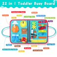 thumbnail image 2 of FASTSPOK Tablero ocupado para niños pequeños de 2 a 4 años, juguete de viaje Montessori para avión/coche, juguete sensorial educativo para niños pequeños de 1 a 3 años, tablero de actividades preescol, 2 of 5