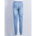 thumbnail image 5 of Pantalon en Denim Extensible Taille Élastique pour Femmes, 5 of 5