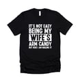 thumbnail image 4 of Wife's Arm Candy Shirt for Men Funny Marriage Joke Graphic Tee for Husband Black Shirt Adult Small, 4 of 5