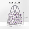 thumbnail image 2 of Fotbe Lavender Flowers Bolsa de Almuerzo con Estampado, Lonchera Aislada, Contenedor de Comida Reutilizable Tipo Cooler a Prueba de Fugas, 2 of 6