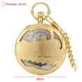 thumbnail image 4 of braveheart Quartz Pocket Watch Musical Movement Retro Train Graduation for Son Gold, 4 of 6