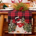 thumbnail image 2 of Newhomestyle Christmas Table Runner Snowman Red Table Runner for Home Party Decor 13x72inch, 2 of 7