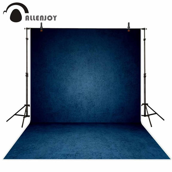 Allenjoy backdrop for photographic studio retro blue gradient glow texture wall floor background interior Shooting photocall