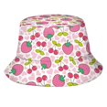 thumbnail image 4 of LPKRT Unisex Printed Bucket Hat Lightweight Breathable Sun Cap Packable Sun Protaection Outdoor Hat Hot Pink, 4 of 4