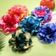 thumbnail image 4 of Broches de flores de rosa extragrande, pines de solapa de 8 pulgadas, delicados de tela de satén, broche grande de camelia, pin sobredimensionado [20 cm, azul claro], 4 of 7