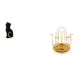 thumbnail image 1 of Figura de escritorio,Estatua de gato,linda estantería,escritorio,decoración del hogar,Porta tazas,Portavasos de café para encimera Organizador de tazas,Soporte de exhibición de tazas de té, 1 of 8