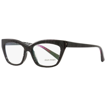 Alain Mikli Rectangular Eyeglasses A03016 F006 Black Pearlescent 53mm 3016
