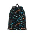 thumbnail image 7 of Geaub little fish skeleton durable canvas backpack: stylish, lightweight, and spacious with adjustable straps, 7 of 7