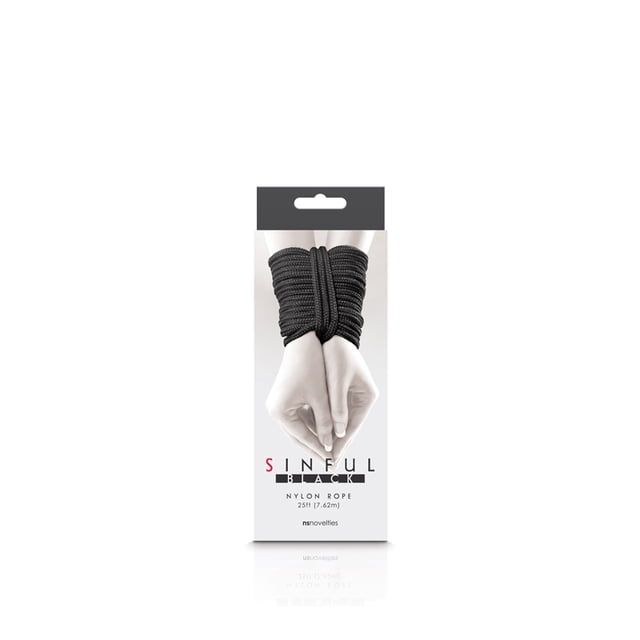 Sinful 25' Cuerda De Nylon - Negro