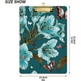 thumbnail image 2 of FMSHPON BranchSpring Flower Butterfly Clipboard Hardboard Wood Nursing Clip Board and Pull for Standard A4 Letter 13x9 inches, 2 of 7