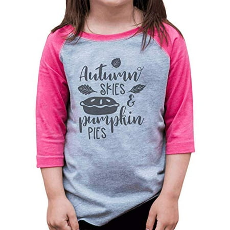 

7 ate 9 Apparel Girl s Fall Pumpkin Pies Raglan Pink