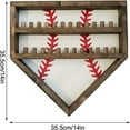 thumbnail image 5 of Ourlova Baseball Ring Display Case, Wood Display Holder, Ring Display Rack For Kids, Grandpa, Dad Championship Ring Display Case, Medal Gift Display Box, 5 of 5