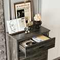 thumbnail image 3 of 4PCS Bedroom Sets, Wooden Queen Size Bed Frame with Storage Headboard and Charging Station, 2 Nightstands with 2 Drawers, 1 Dresser with 5 Drawers, Antique Gray, 3 of 7