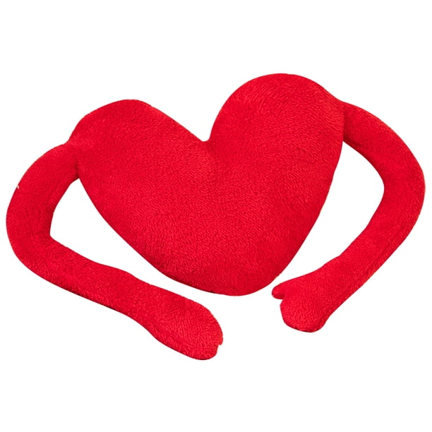 KAKOWELY Almohada de peluche con forma de corazón, juguete de peluche para sofá, dormitorio, decoración del hogar