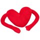 thumbnail image 1 of KAKOWELY Almohada de peluche con forma de corazón, juguete de peluche para sofá, dormitorio, decoración del hogar, 1 of 5