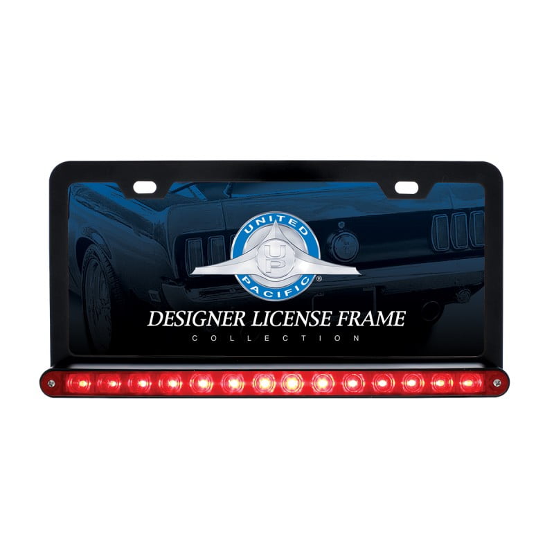 brake light license plate frame
