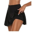 thumbnail image 2 of Jupes pour Femmes Été Unies Taille Haute Jupes Plissées Mini Fines Décontractées pour Tous les Jours Douces Grande Taille, 2 of 3