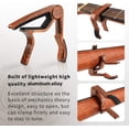 thumbnail image 3 of Classical Guitar Capo, Aircraft Grade Aluminum, Easy One-Hand Operation, Multi-Instrument Compatibility, Scratch-Free Performance, Clear Tone On All Frets, Heavy Duty Spring, 3 of 6