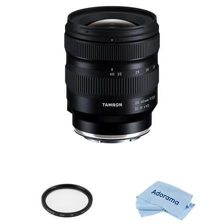 UPC: 0192223226265 | 20-40mm f/2.8 Di III VXD Lens for Sony E Bundle with 67mm UV Filter  Microfiber Cleaning Cloth