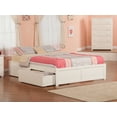 thumbnail image 2 of Concord Platform Bed with Flat Panel Foot Board and 2 Urban Bed Drawers, Multiple Colors, Multiple Sizes, 2 of 5
