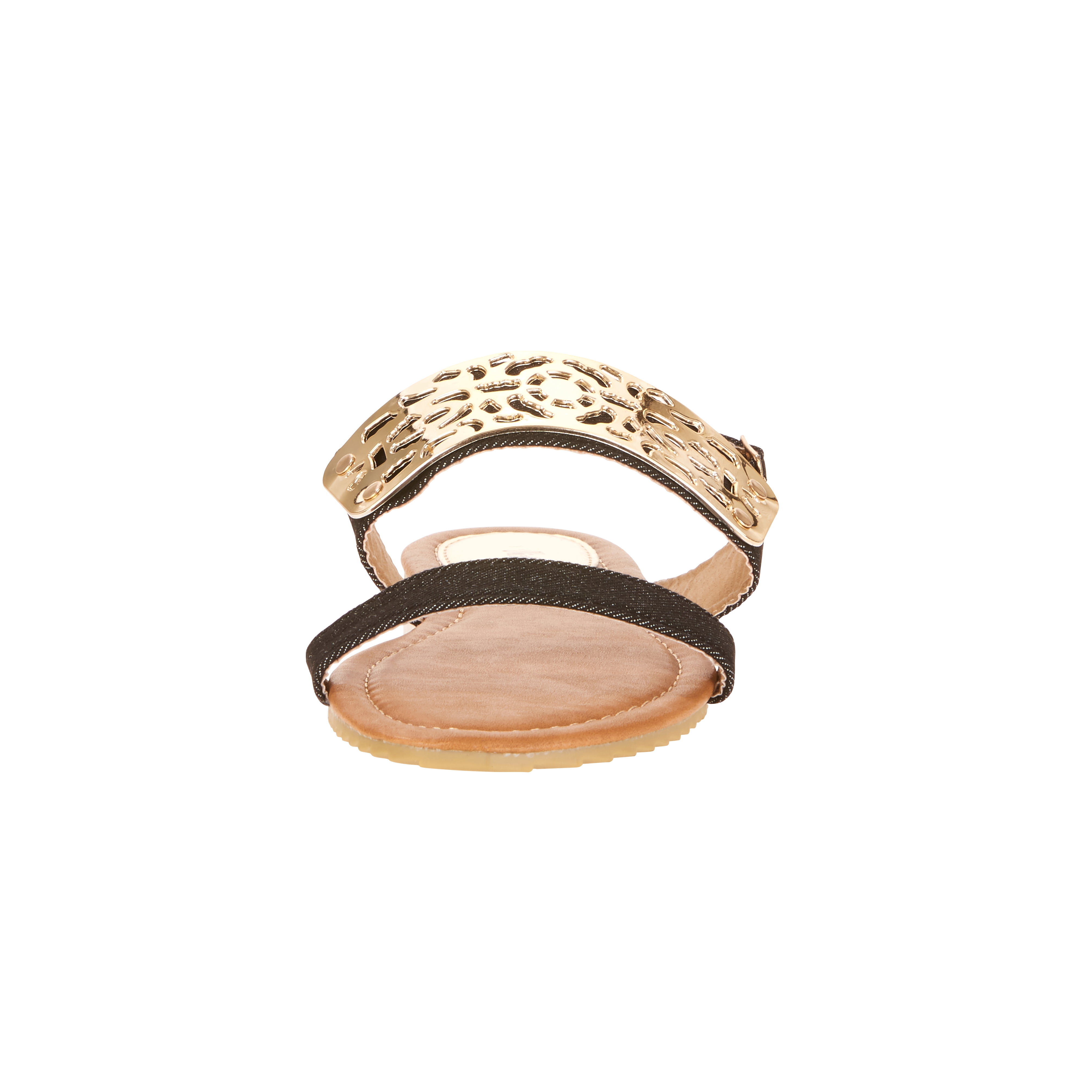 Victoria K Women's Gold Cuff Fashion Sandals