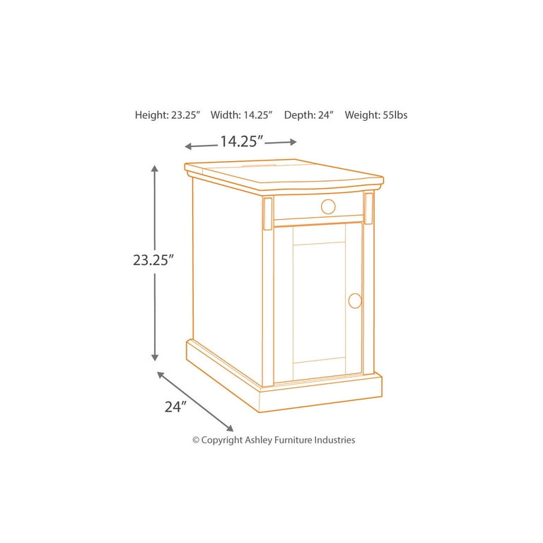 Laflorn gray chairside end table sale