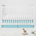 thumbnail image 2 of Bacati - Multiple Options of Crib or Toddler Bed Skirt or Dust Ruffle 100% Cotton Percale, Mix N Match Solid, 2 of 34
