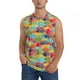 thumbnail image 1 of Balery Colorful Fish 2 Camisetas sin mangas para hombre, absorbe la humedad y protege contra el mal olor.-3X-Large, 1 of 7