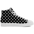 thumbnail image 4 of Aidianart Womens Polka Dot High Top Shoes High Top Canvas Sneakers Size 15, 4 of 5