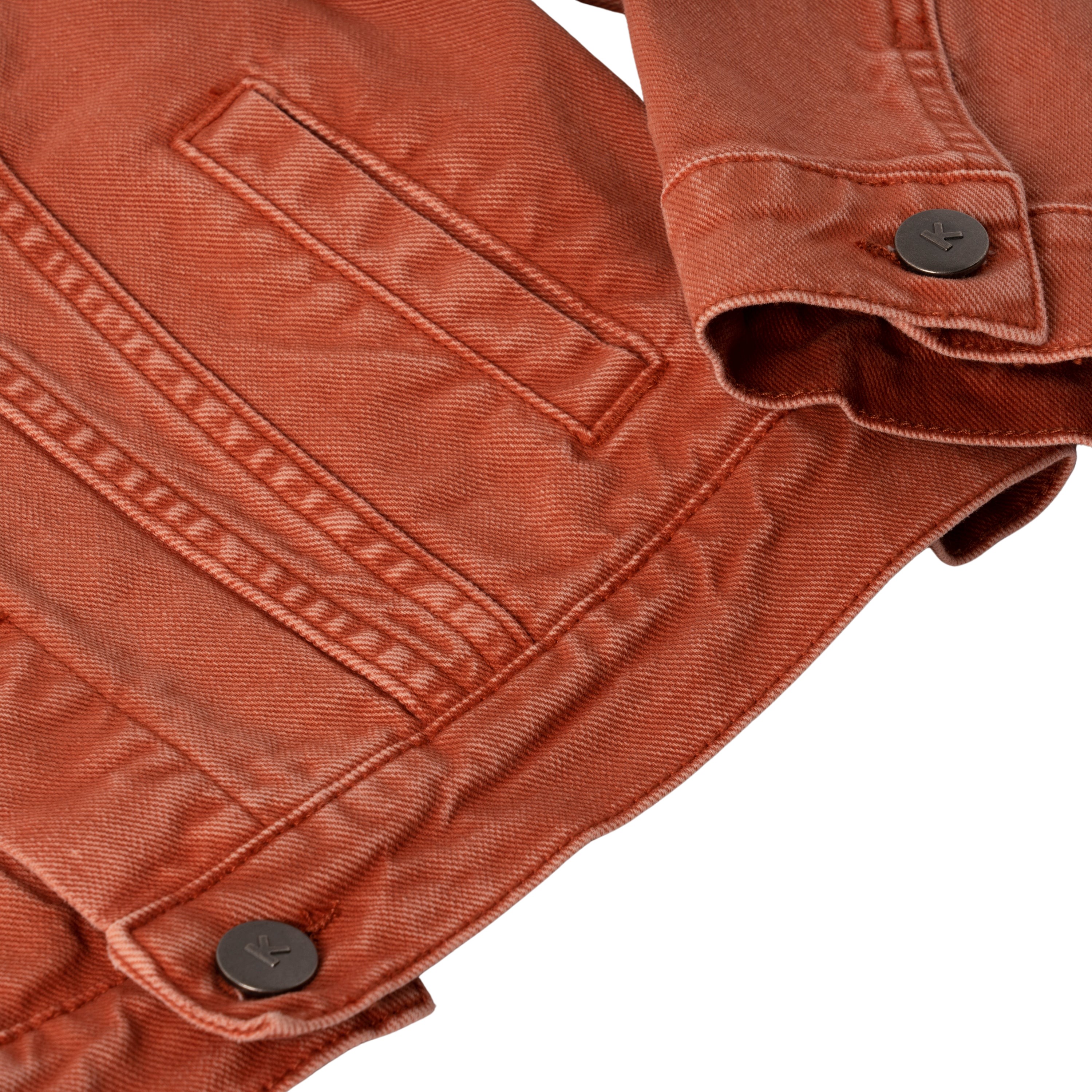 Vero Moda Hot Soya Denim Jacket in Burnt Orange | iCLOTHING - iCLOTHING