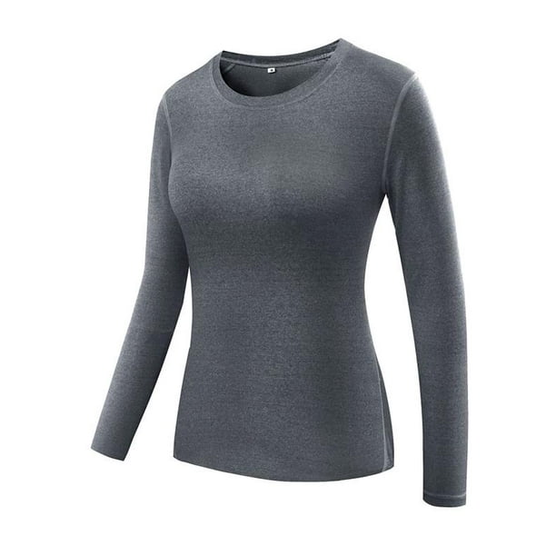 Uccdo - Uccdo Women's Compression Shirt Dry Fit Long Sleeve Workout ...