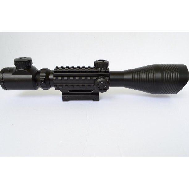 Acid Tactical? Adjustable 412x50 Rifle Scope Illuminated Rangefinder