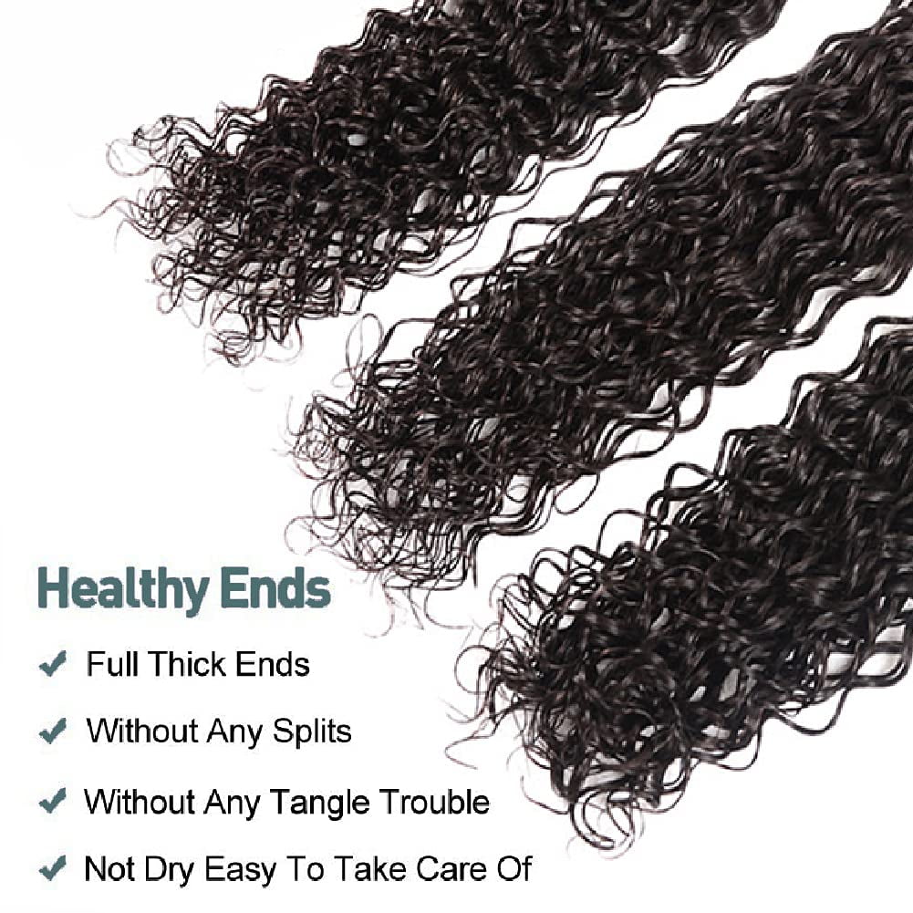 Ustar Brazilian Virgin 3 Bundles Water Wave 100% Human Hair 10"12"14"