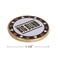 thumbnail image 3 of GSE Set of 3 Metal Small Blind, Big Blind, Dealer Puck Buttons. Texas Hold'em Poker Accessories, 3 of 10